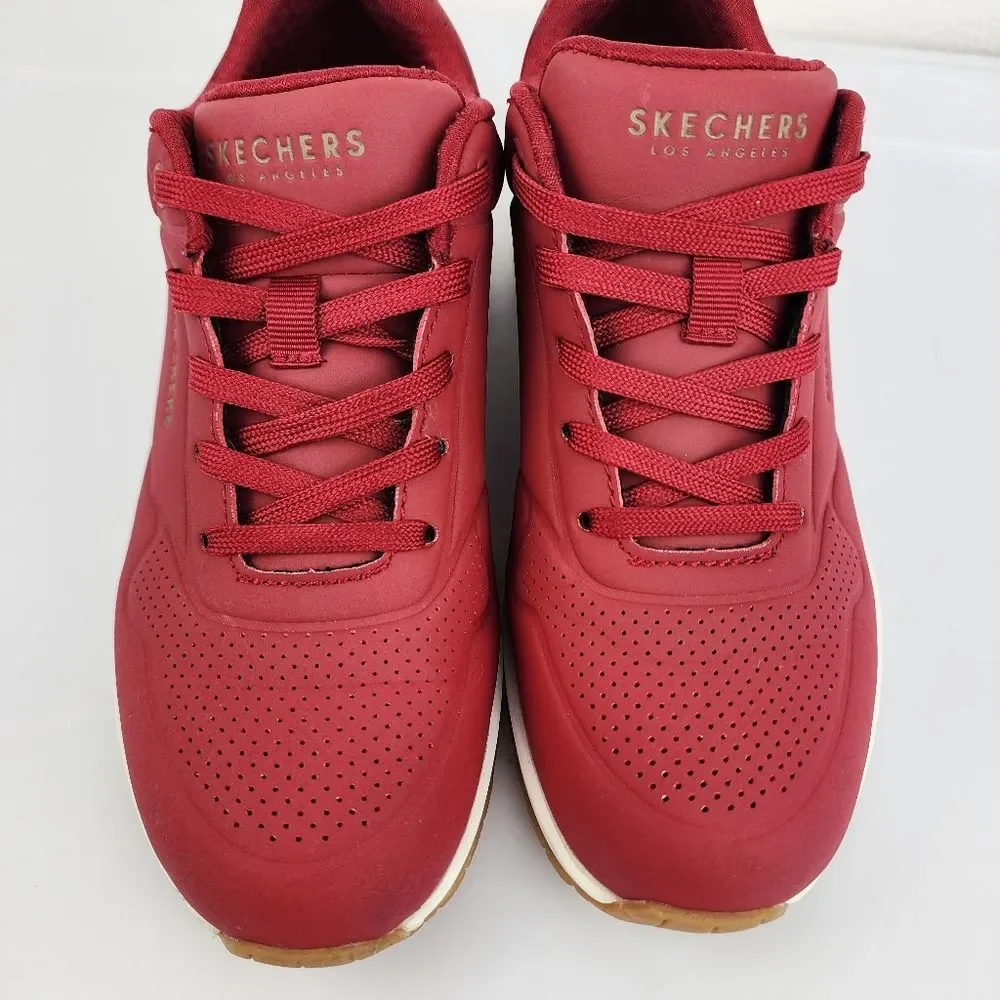 Skechers Women's Red Sneakers Size 6 Memory Foam Athletic Walking Shoes - Picture 8 of 15